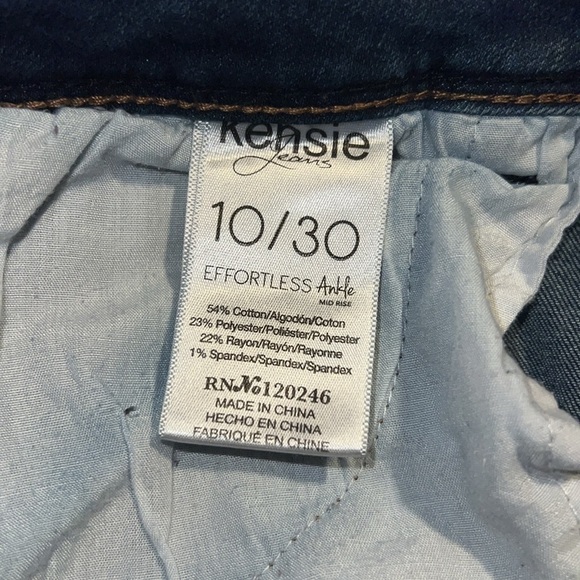 Kenzie Jeans Effortless Ankle Mid Rise 10/30 Q16 - Picture 4 of 4